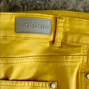 Olsen Vibrant Yellow Trousers